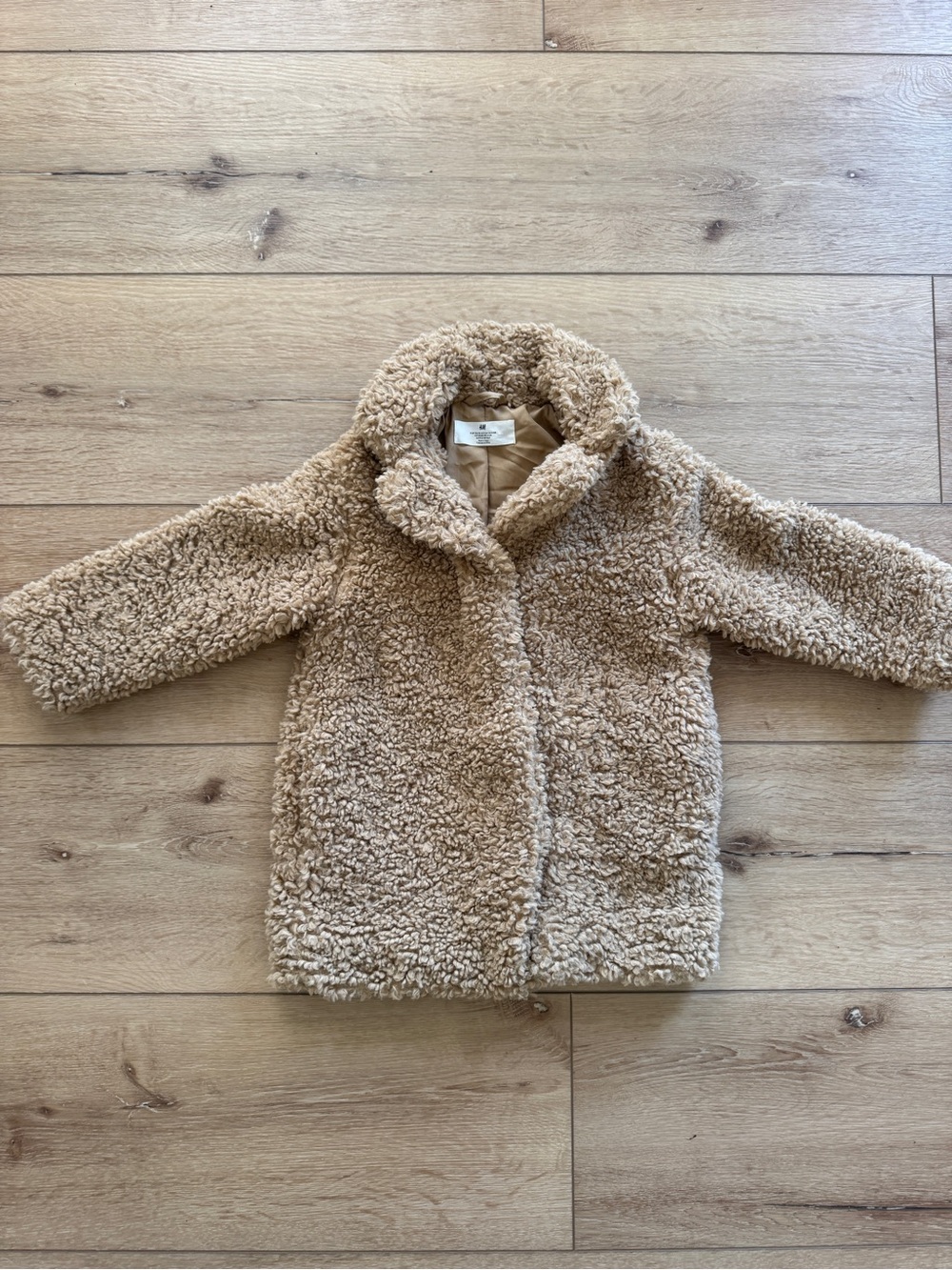 H&M Plush Teddy Coat - Tan